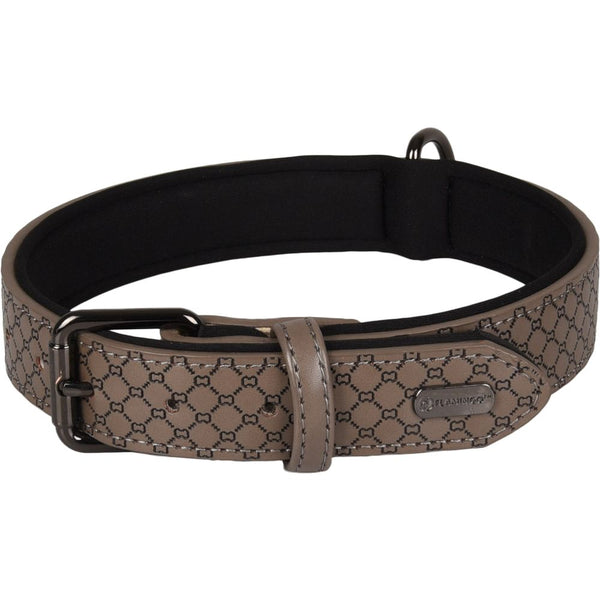 Collier patti gris xl 47-57cm 30mm