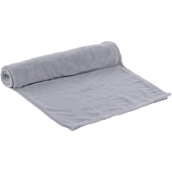 Couverture en toison nardo gris 100x150cm
