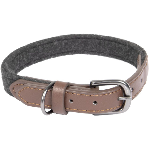 Collier yura noir/brun s/m 31-39cm 20mm