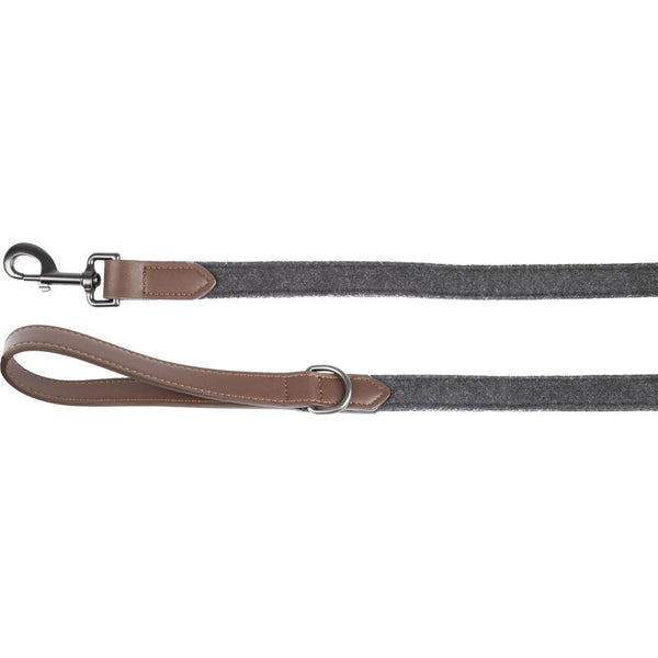 Laisse yura noir/brun 130cm 25mm