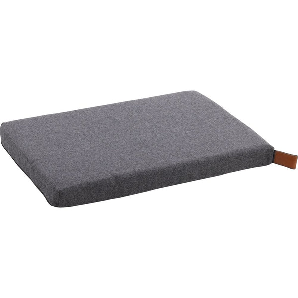 Coussin carlota rectangulaire + fermeture eclair + rebord gris fonce 55,5x38,5x5cm