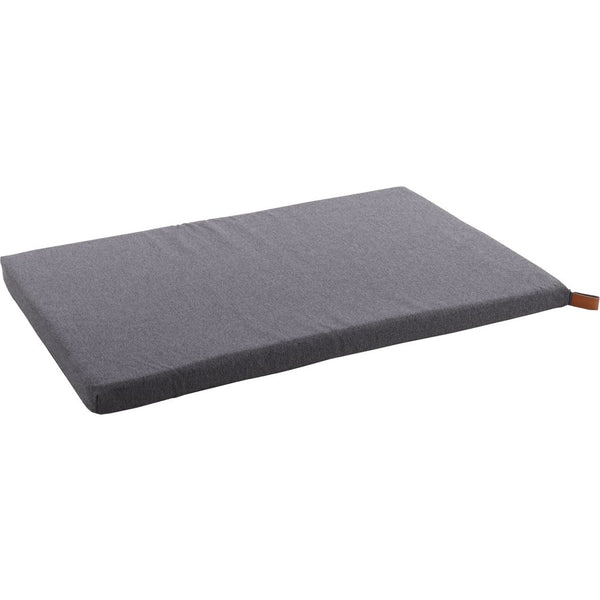 Coussin carlota rectangulaire + fermeture eclair + rebord gris fonce 100,5x63x5cm
