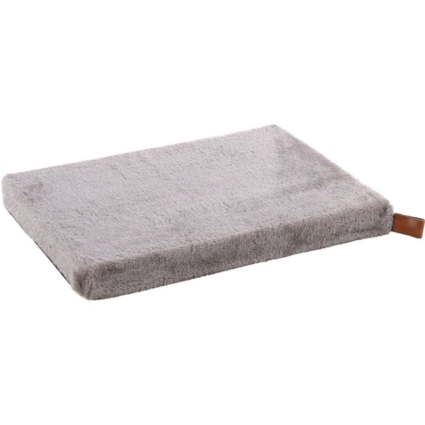 Coussin carlota rectangulaire + fermeture éclair + rebord gris 55,5x38,5x5cm