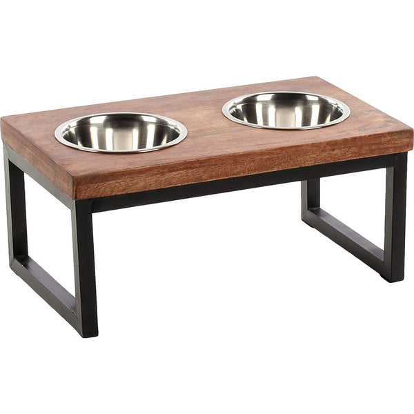 Ecuelle pour la nourriture et l'eau set + support tommy 45x26x21cm 800ml