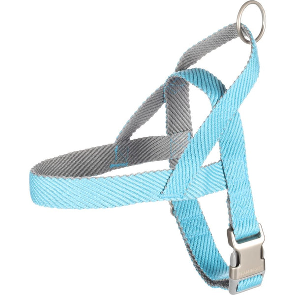 Harnais norvegien elly bleu m 52-65cm 25mm