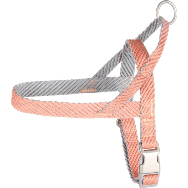Harnais norvegien elly rose saumon xs 35-45cm 15mm