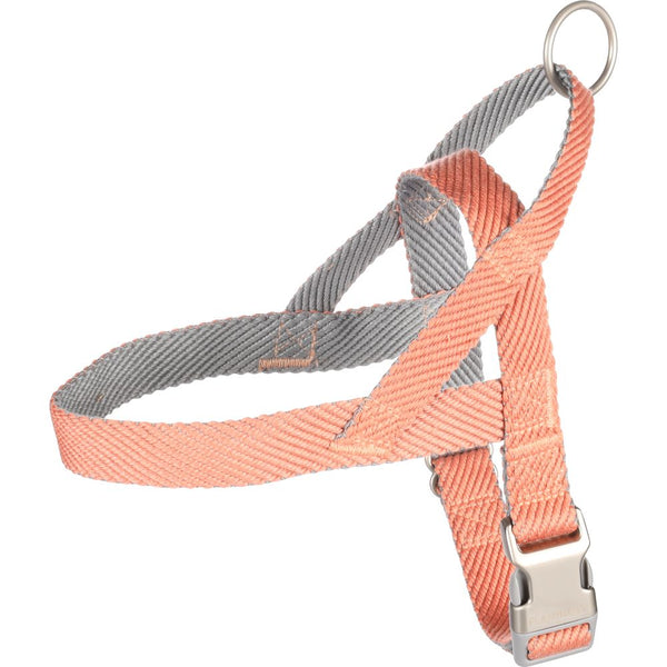 Harnais norvegien elly rose saumon m 52-65cm 25mm