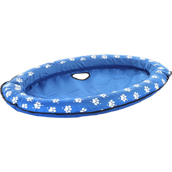 Lit gonflable fresk flosi + pompe a air bleu 100x65cm