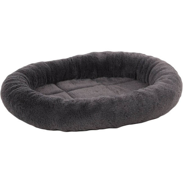 Coussin isaura ovale gris 45x37x7cm