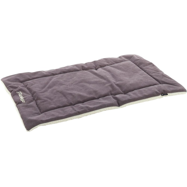 Coussin alisha plat rectangulaire taupe fonce 85,5x51x2cm
