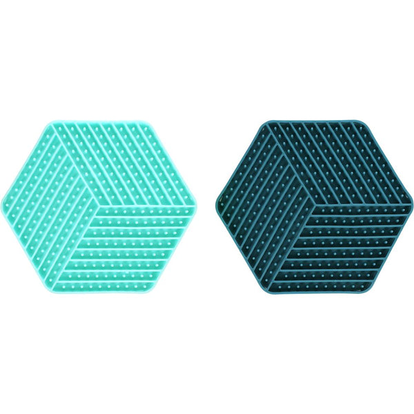 Lick pad leki assortment bleu/vert 20x22cm