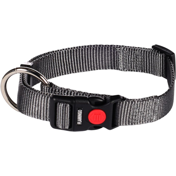 Collier ziggi gris fonce m 40-55cm 20mm