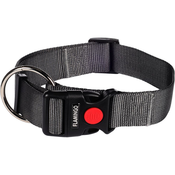 Collier ziggi gris fonce xl 55-75cm 40mm