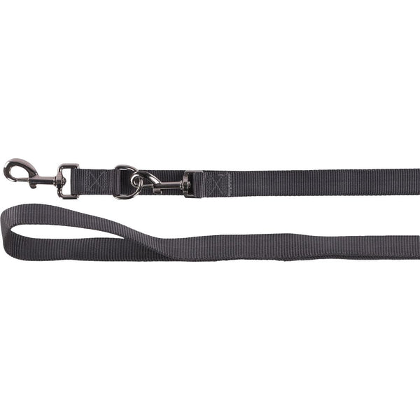 Laisse d'entraînement ziggi gris fonce 200cm 25mm