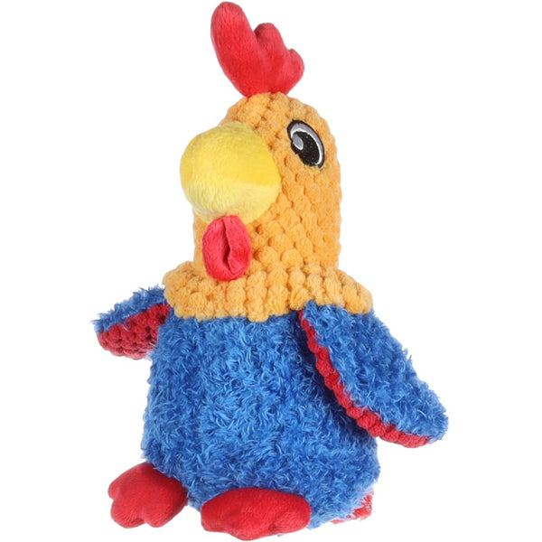 Jchien malita bebe coq en peluche bleu 20cm