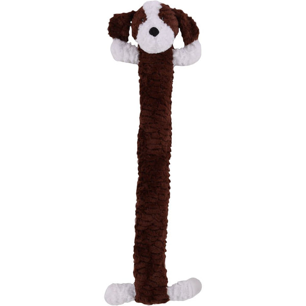 Jchien nowa chien en peluche avec corps long brun 85cm