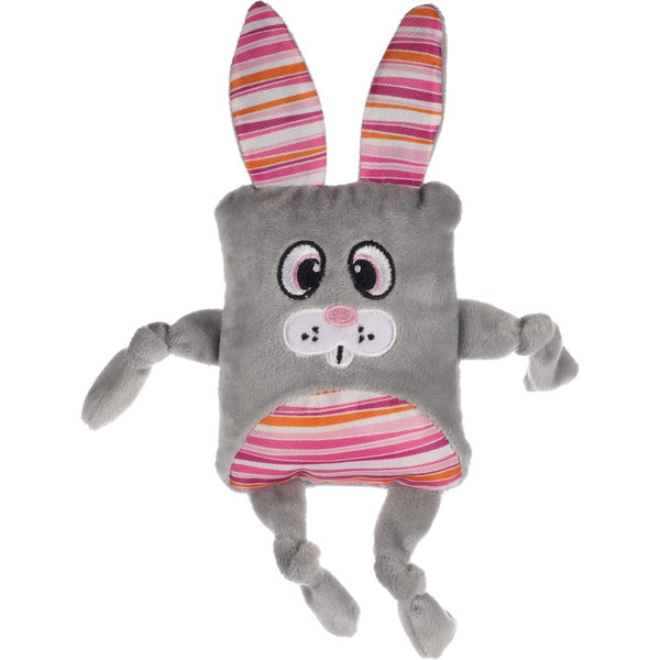 Jchien pieno lapin en peluche noué gris 24,5cm
