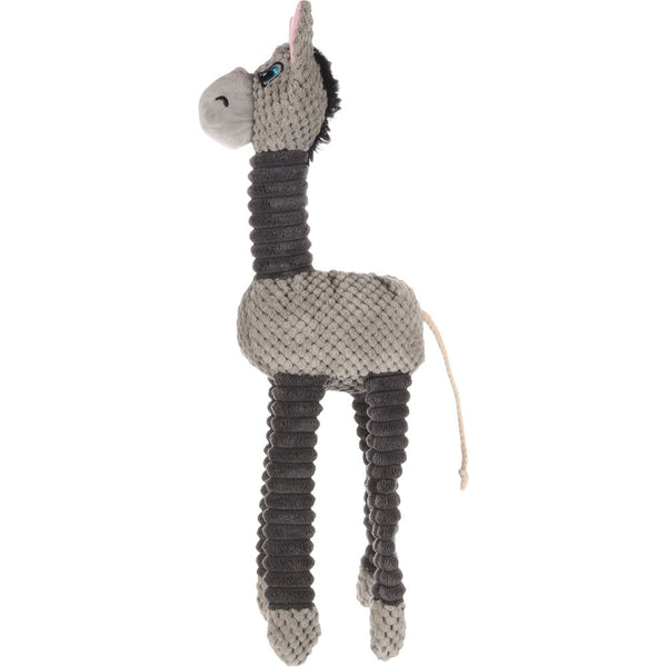 Jchien rasha âne velours côtele gris 48cm