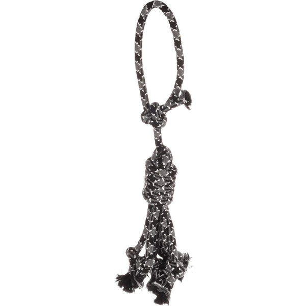 Jchien coton revi corde de traction gris 45cm