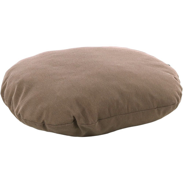 Coussin panama ovale + fermeture eclair taupe 70x56x8cm