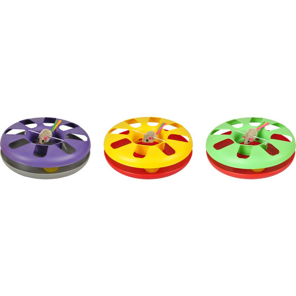 Souris roundabout jouet chat couleurs assorties