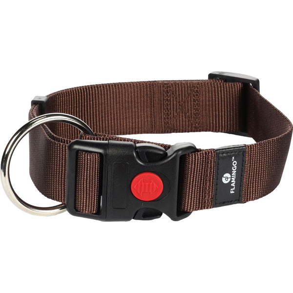 Collier ziggi brun xl 55-75cm 40mm