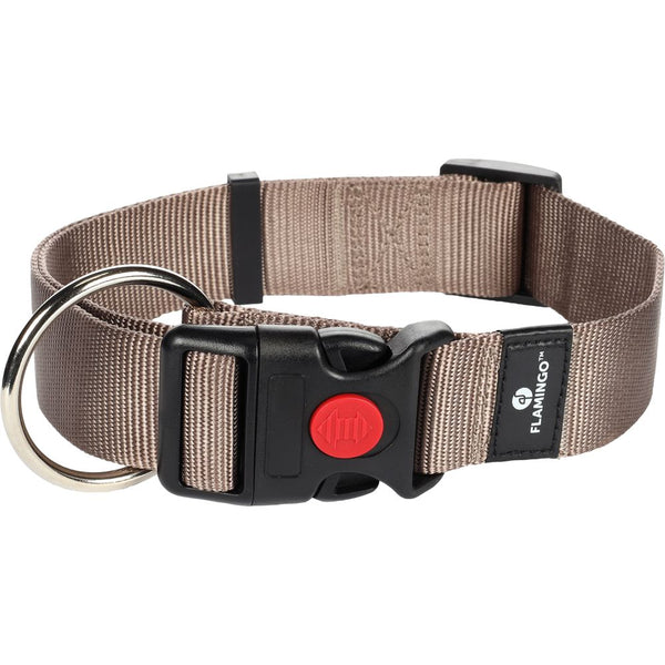 Collier ziggi taupe xl 55-75cm 40mm