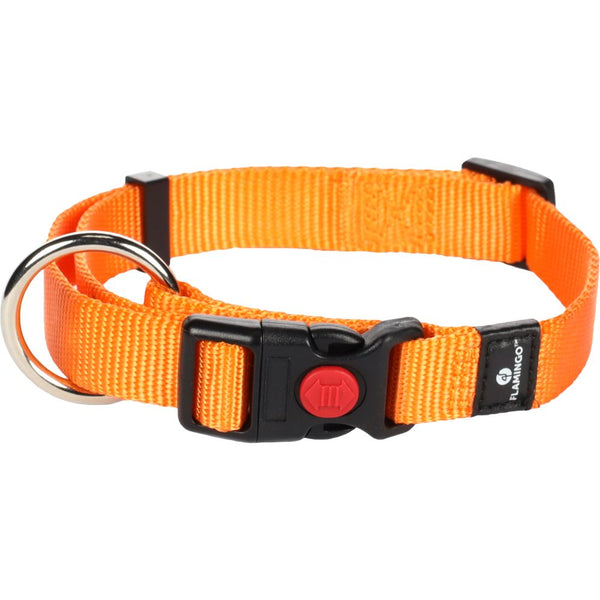 Collier ziggi orange m 40-55cm 20mm
