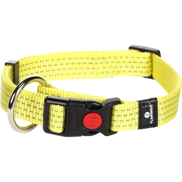 Collier len jaune m 40-55cm 20mm