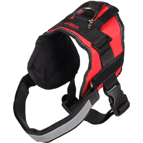 Harnais titan rouge l 65-77cm 40mm