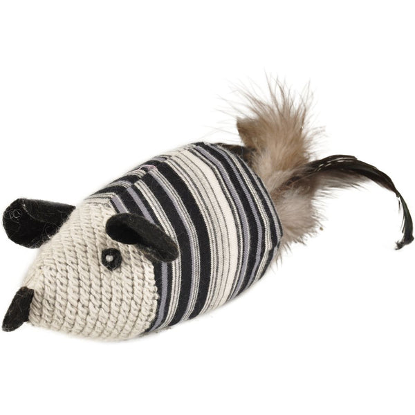 Jchat pirin rat avec plumes noir/blanc