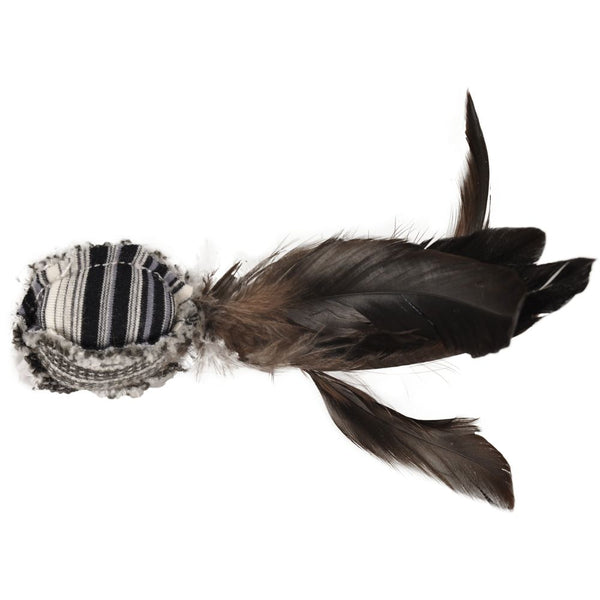 Jchat pirin balle avec plumes noir/blanc