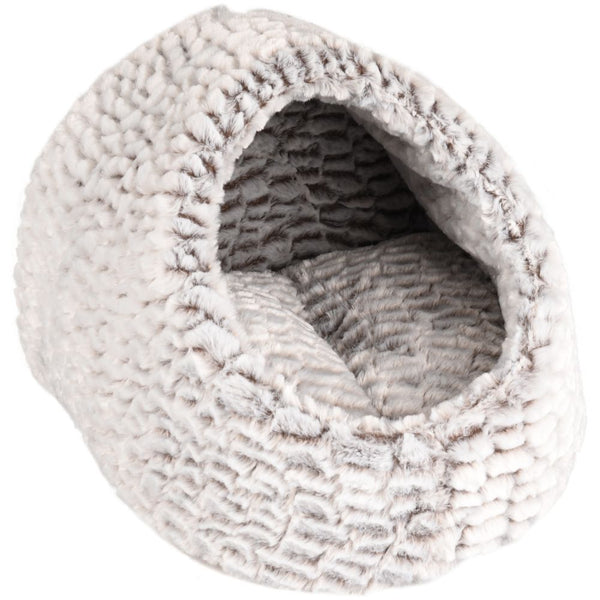 Panier snoozzy igloo gris/noir 40x40x20cm