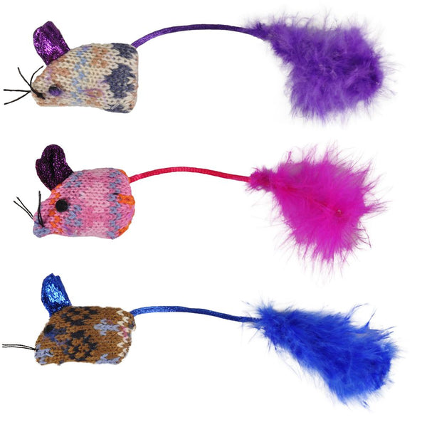 Jchat mohaire souris glamour 3pcs