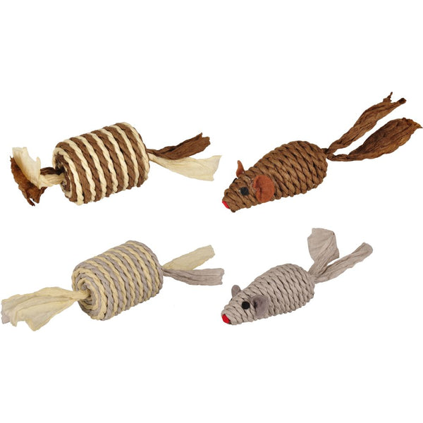 Jchat paper souris+rouleau assortiment