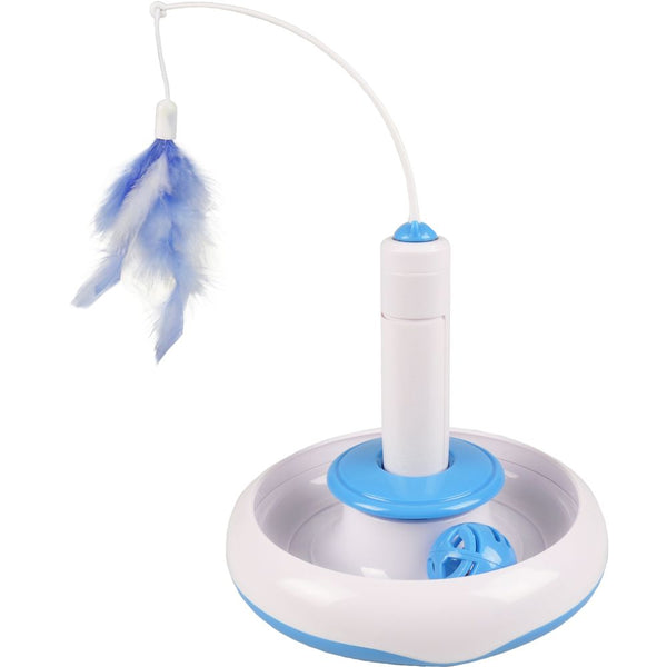 Jchat plaque plume et balle 20x20x29cm