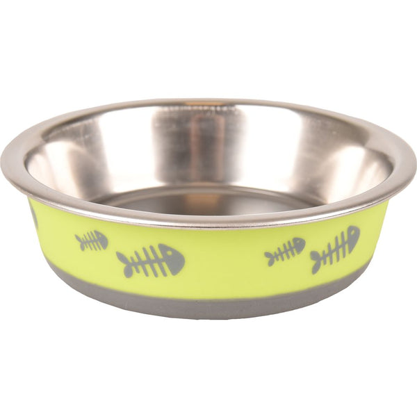 Gamelle fish bone lime xs 225ml 12,3cm