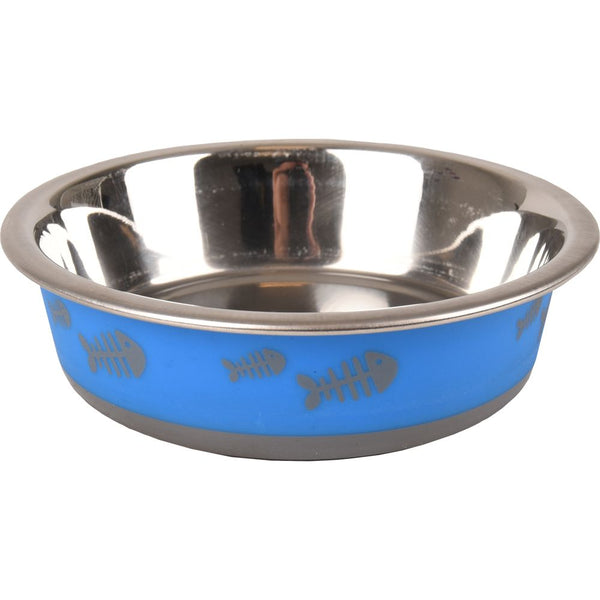 Gamelle fish bone bleu xs 225ml 12,3cm