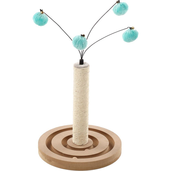 Arbre à chat cya 3 turquoise/gris 29x29x50cm