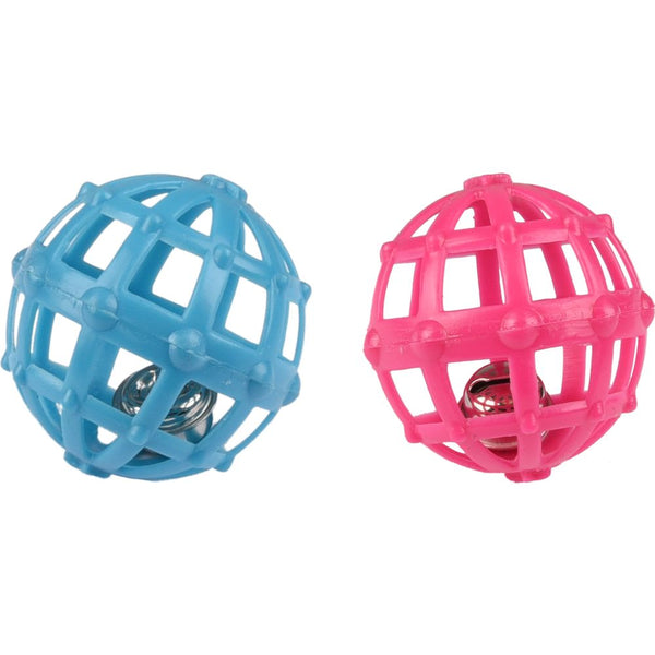 Jchat balle afke + clochette 5,1cm assortiment