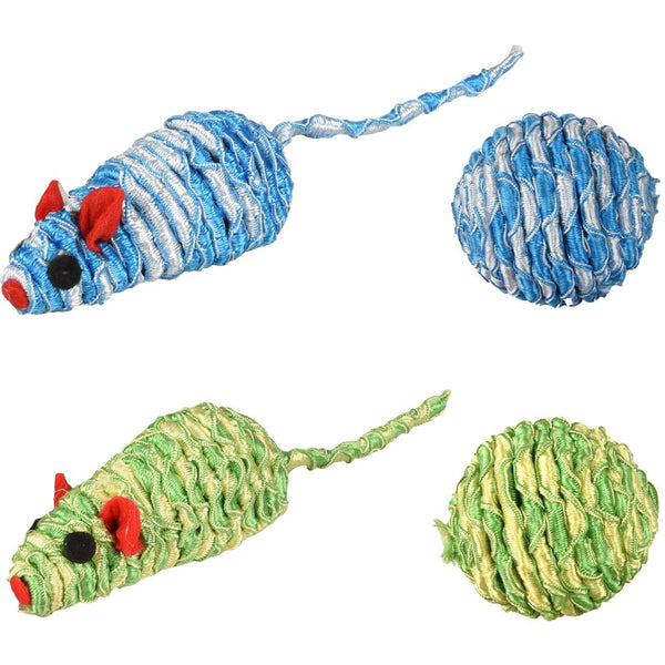 Jchat souris + balle zyra assortiment