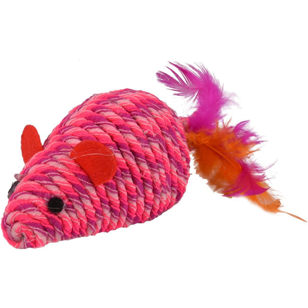 Jchat souris bibi rose 21cm