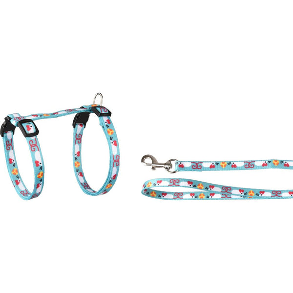 Harnais pour chats+laisse arwen imprimé souris 20-35cm 10mm