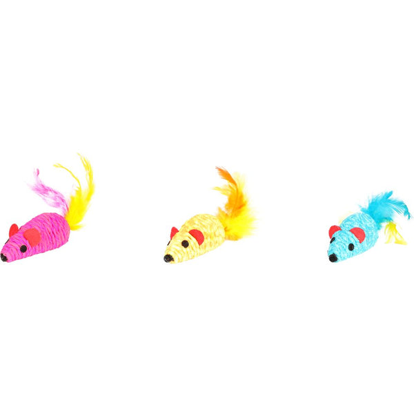 Jchat shuka souris avec plume assortiment