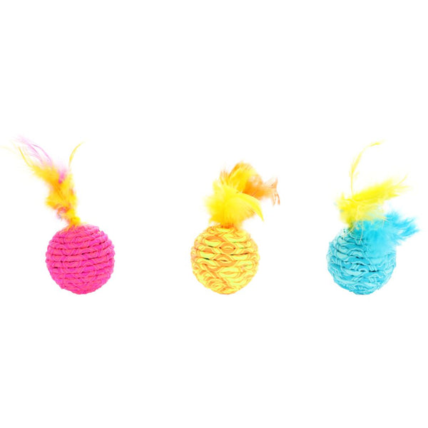Jchat shuka balle avec plume assortiment