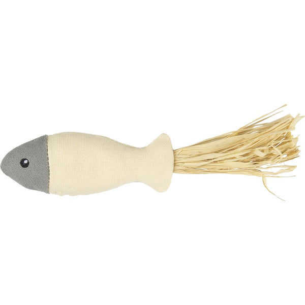 Jchat natural fun poisson gris/beige 20cm
