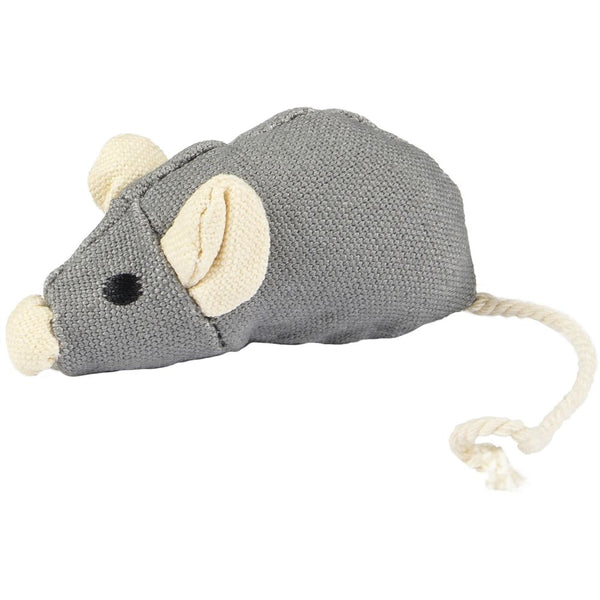 Jchat natural fun souris gris/beige 17cm