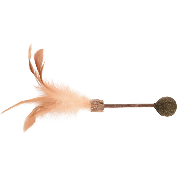 Jchat topsy barre bois + boule matatabi nature 25cm