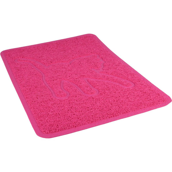 Tapis pour bac à litière rosie fuchsia 35x48cm