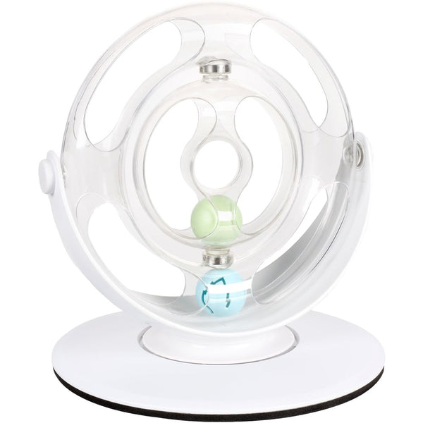 Jchat roue en rotation dita blanc 26x26x27,5cm